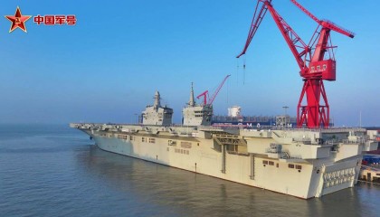 中国海军准航母亮剑，电磁弹射歼35，高市早苗看到一个可怕的后果