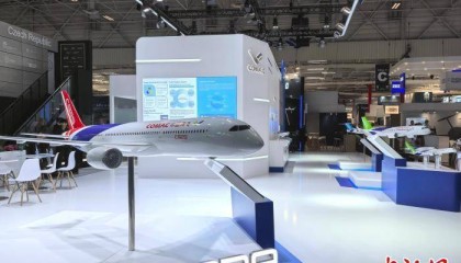 中国商飞C909、C919和C929等机型参加2025年巴黎国际航展