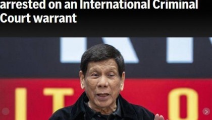 菲律宾前总统杜特尔特被逮捕，他此前表示：如被捕入狱，我也无计可施