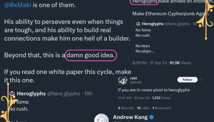 介绍 Heroglyphs:当验证者节点可以发币,以太坊的铭文时刻即将来临?