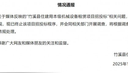 “政府采购评审名单照搬百度人名大全”，湖北省竹溪县住建局通报