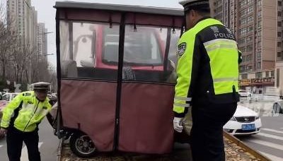 许昌市区正在开展电动三轮、四轮车交通违法集中整治