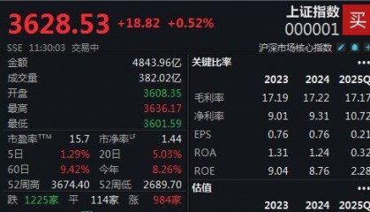 半日收涨0.52%，沪指再创阶段新高