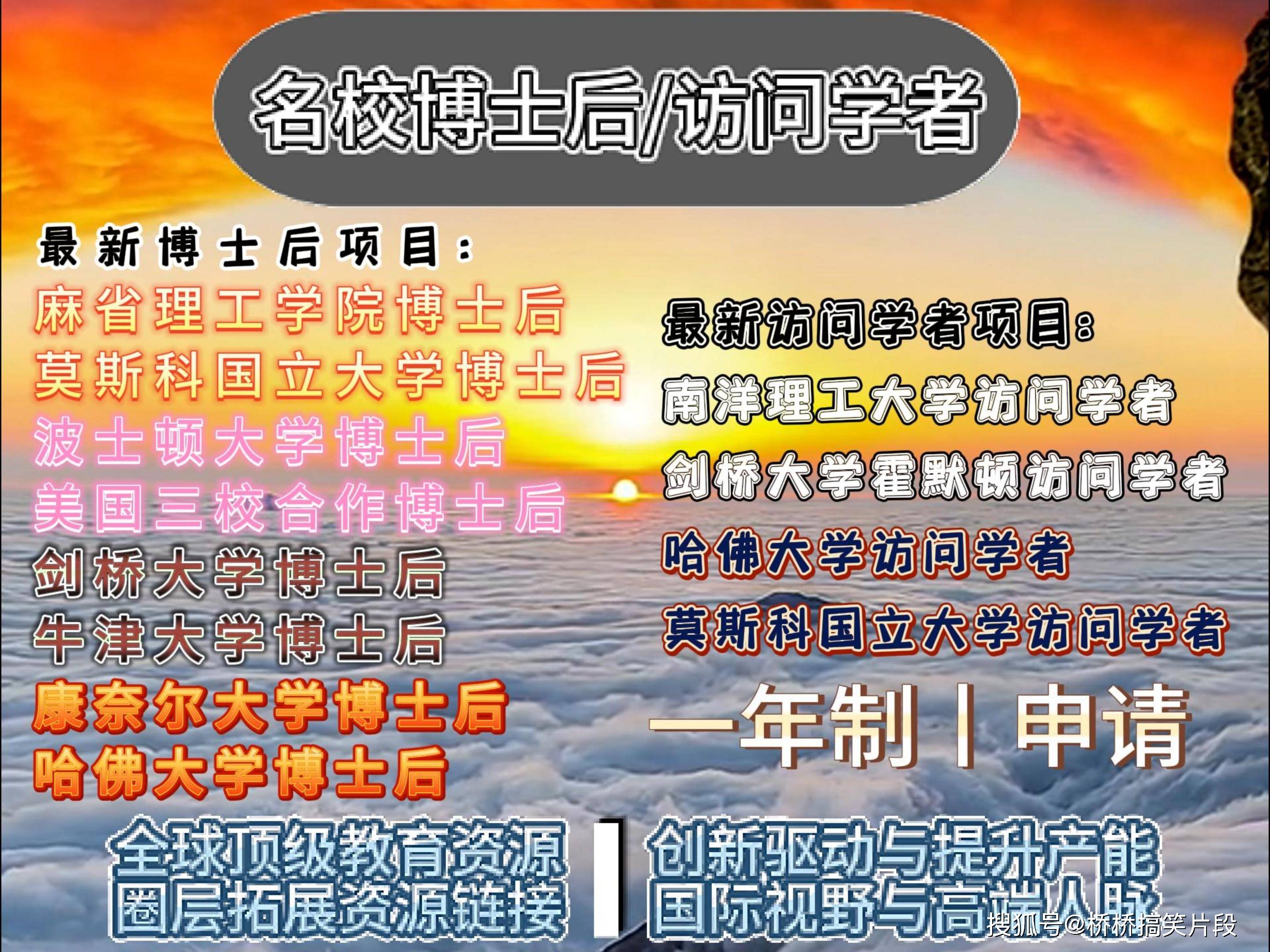 哈佛大学博士后项目之【学习安排】介绍