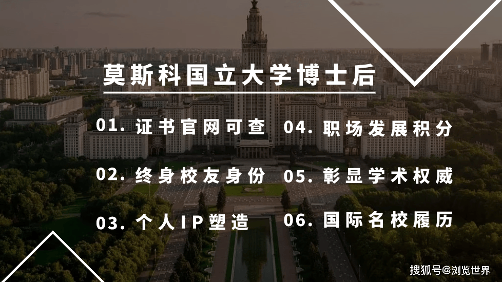 莫斯科国立大学博士后项目介绍