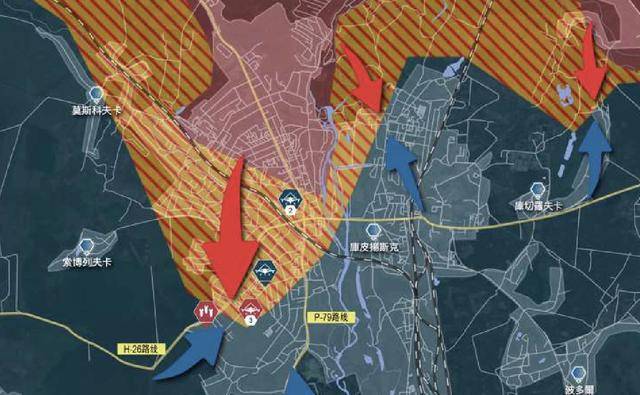 俄军从北到南全线同步推进,红军城告急,乌军北部通道被切断